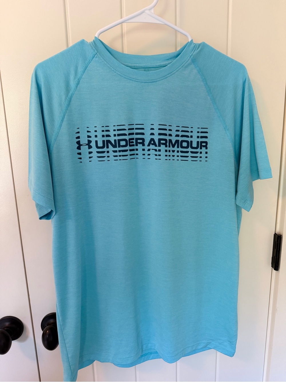 Under Armour Men’s Aqua Short-Sleeve Logo Tee